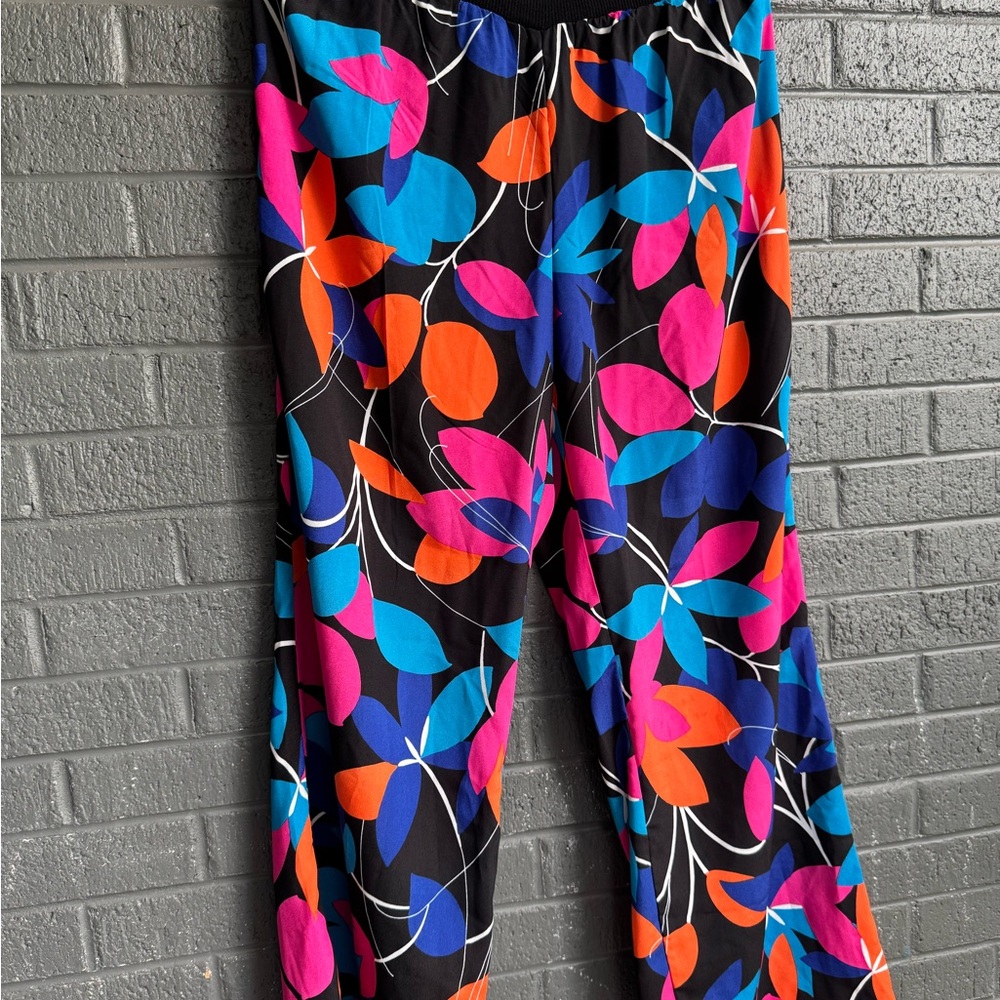 Calvin Klein Collection Multicolor Floral Pants